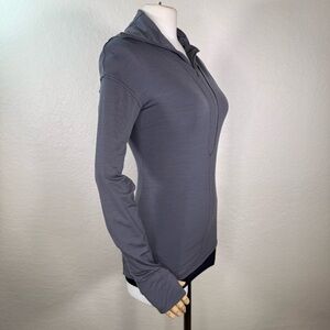Nau Stand Collar Half Zip Slim Fit Merino Wool Stretch Performance Top Shirt XS